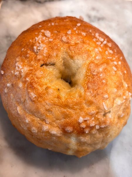 Rosemary + Sea Salt sourdough Bagels