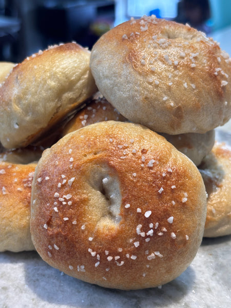 Rosemary + Sea Salt sourdough Bagels
